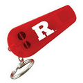 Red Light Up Keychain Whistle